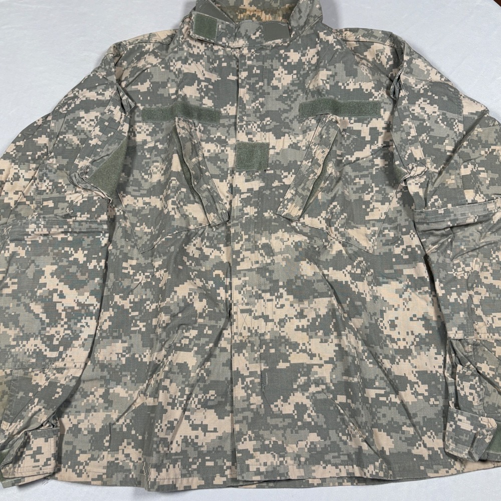 US Military Combat Uniform Jacket Mens Large Regular ACU Digital Camo Ripstop
